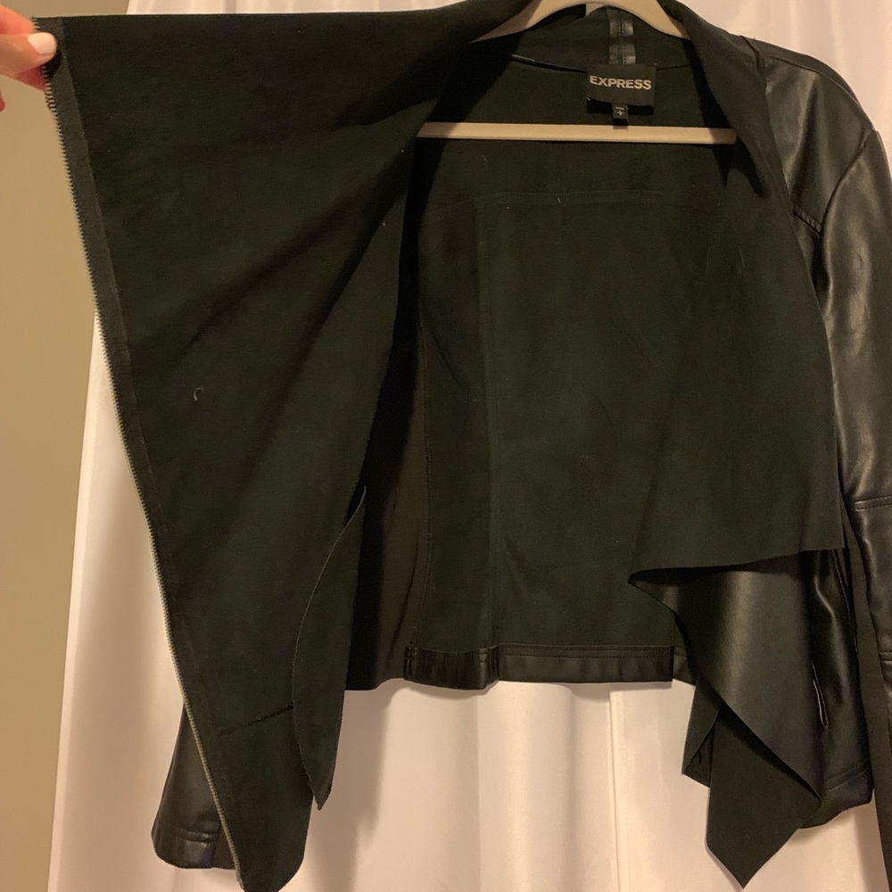 Faux leather jacket